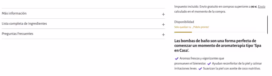 product page