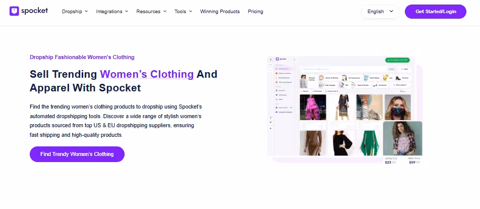 Spocket Cloth Dropshipping