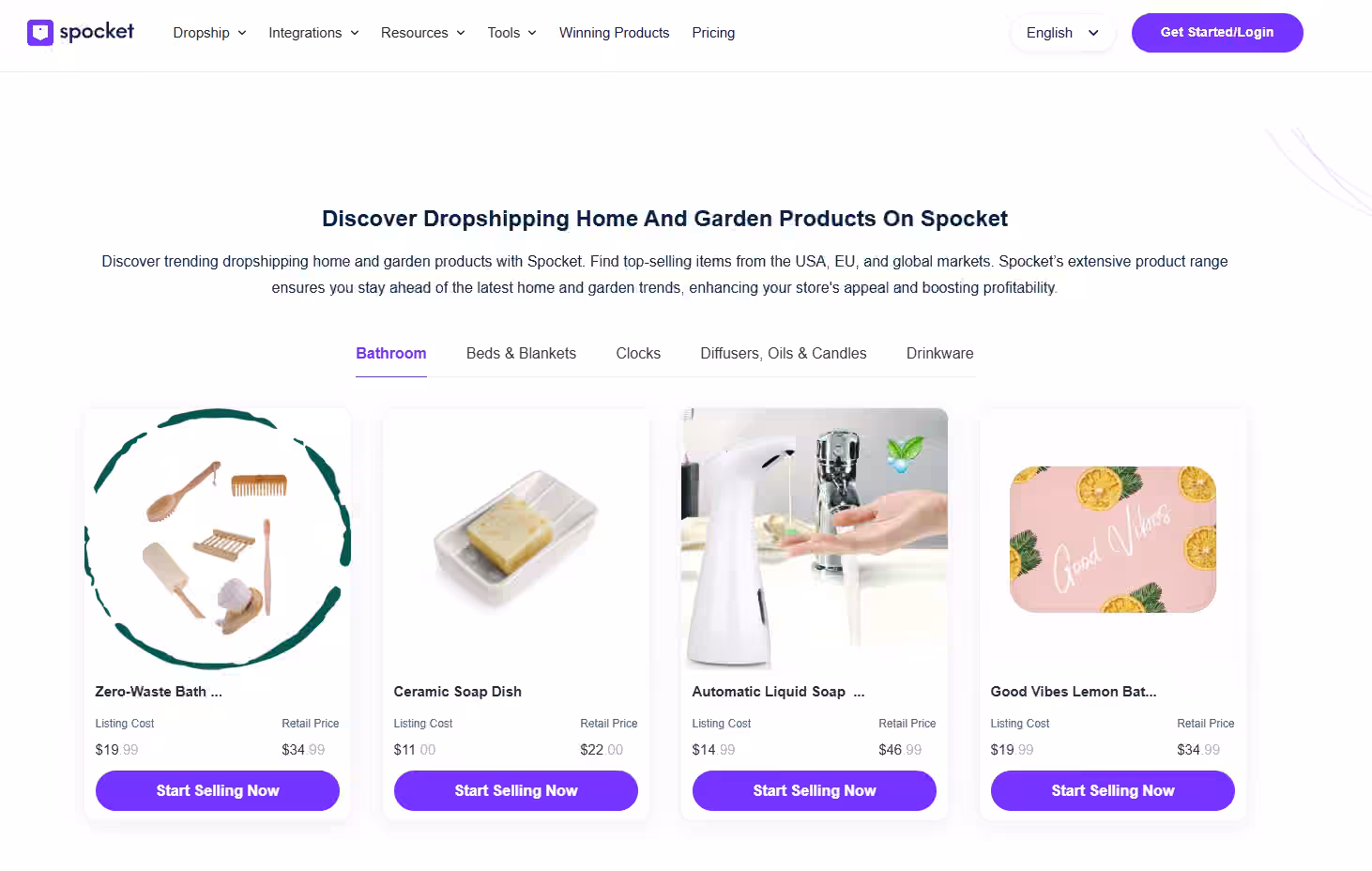 Home Decor Dropshipping with Spocket