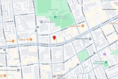 Map of 3833 Fairfax Dr, Suite 400, Arlington, VA