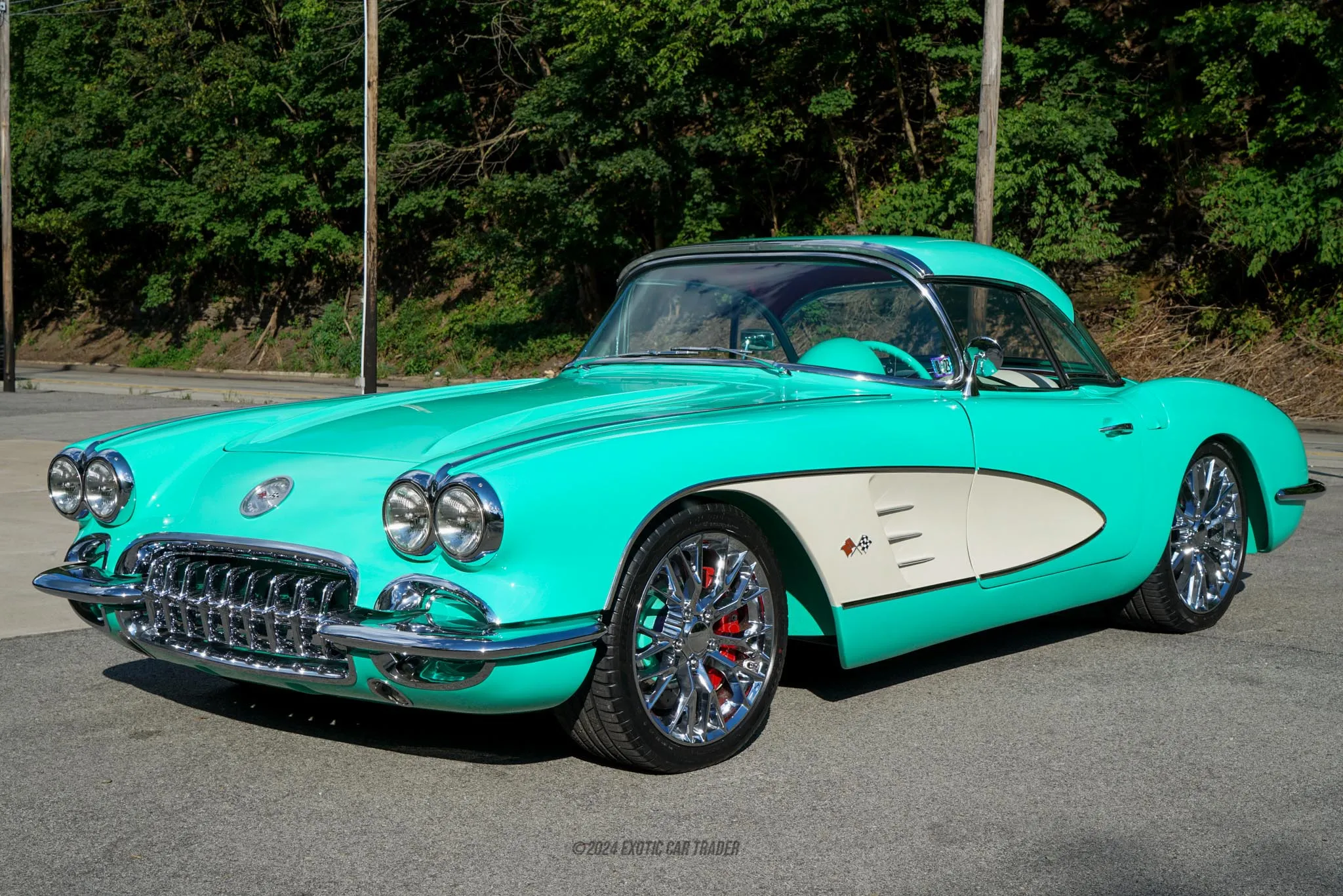 絶版'60 chevy Customizing Convertible Kit 1960 Corvette Convertible Top Kit (Stayfast Cloth)