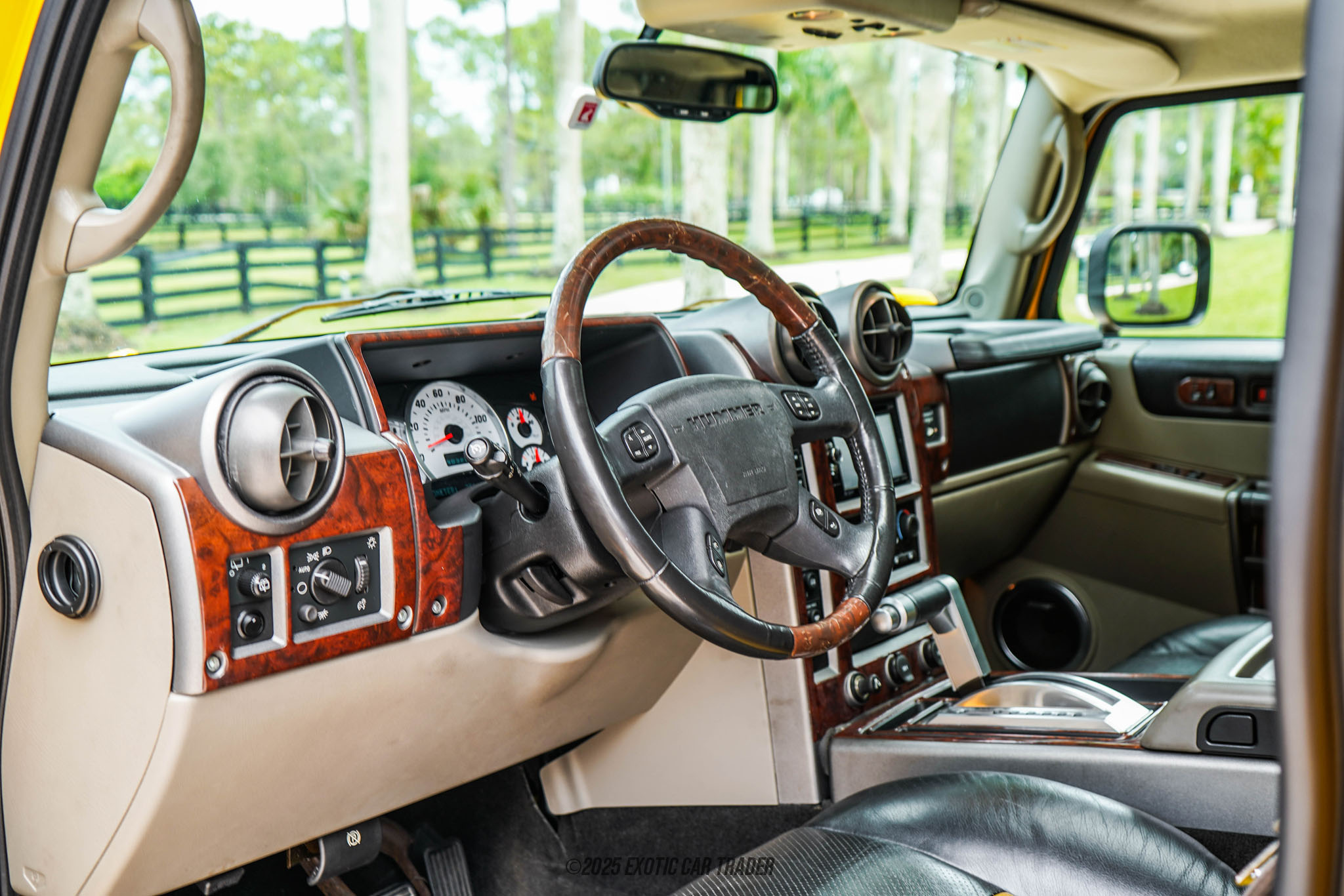 The interior of the vehicle for sale