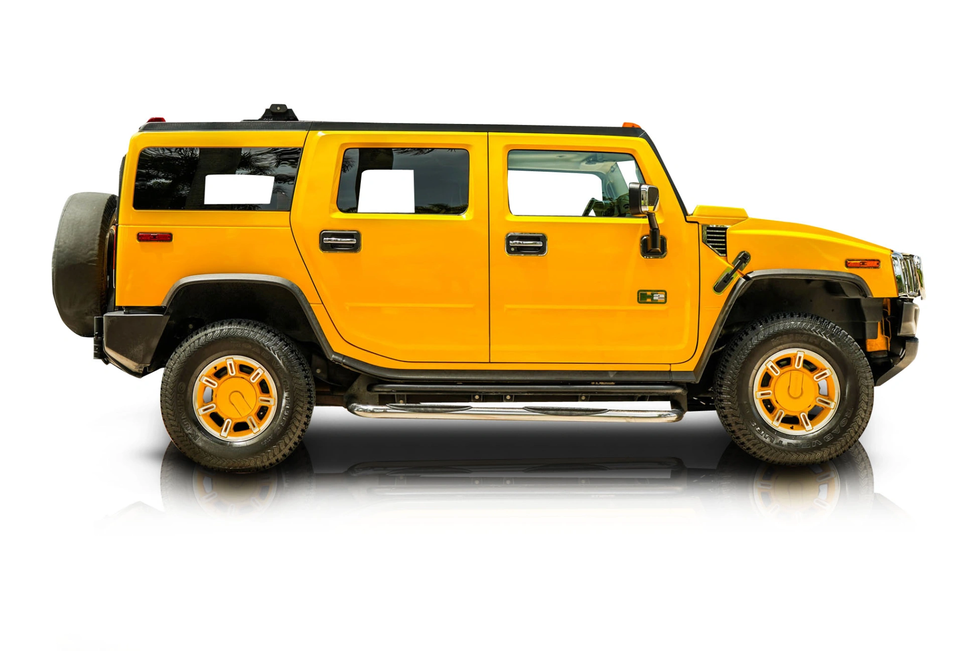 Passenger side photo of vehicle