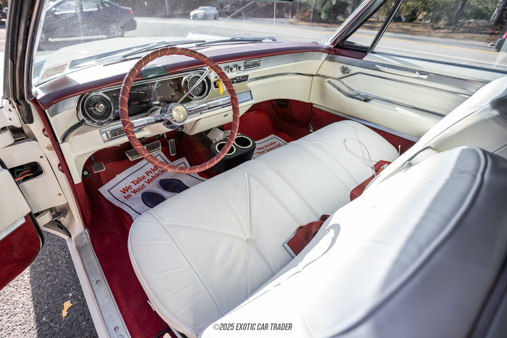 The interior of the vehicle for sale