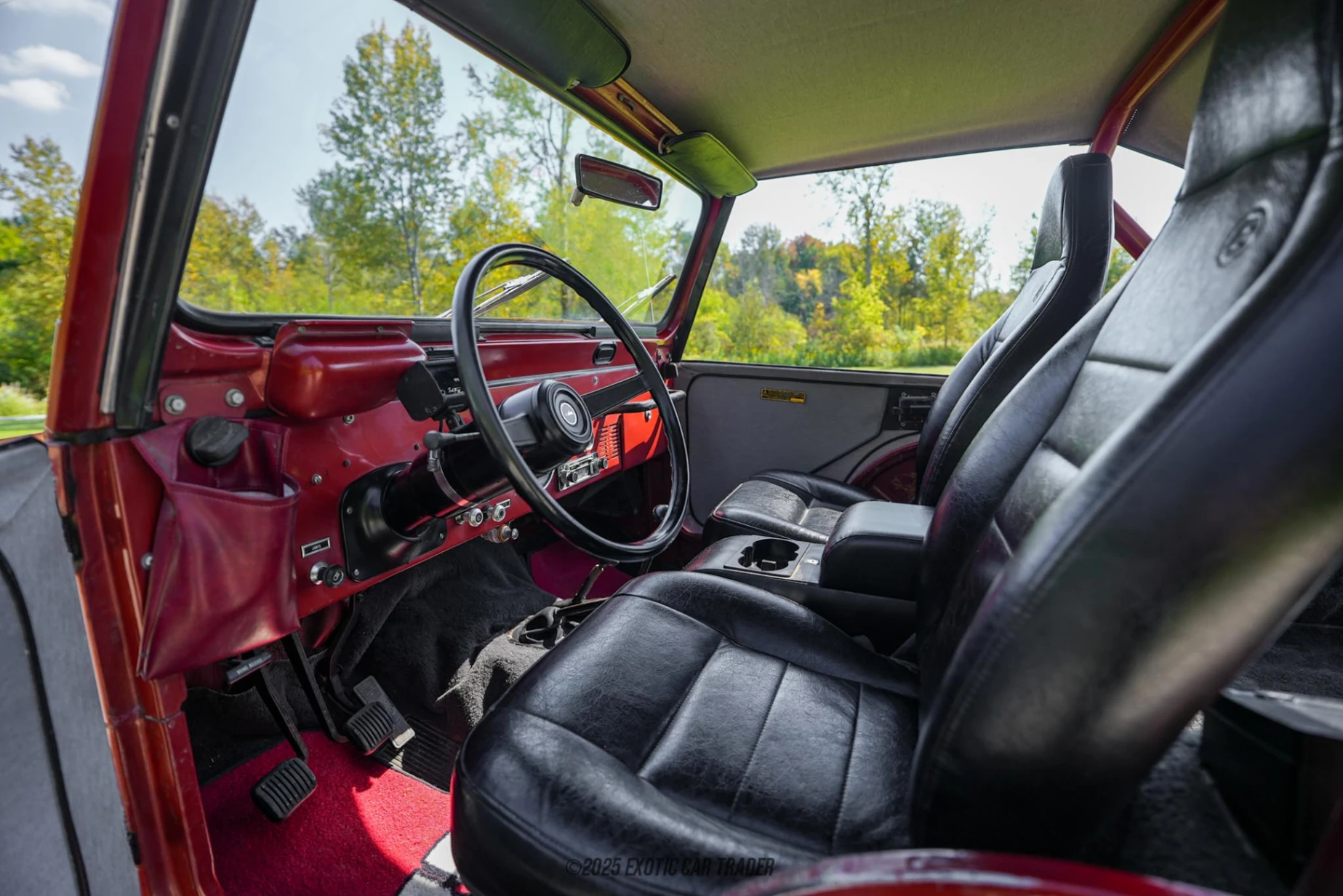 The interior of the vehicle for sale