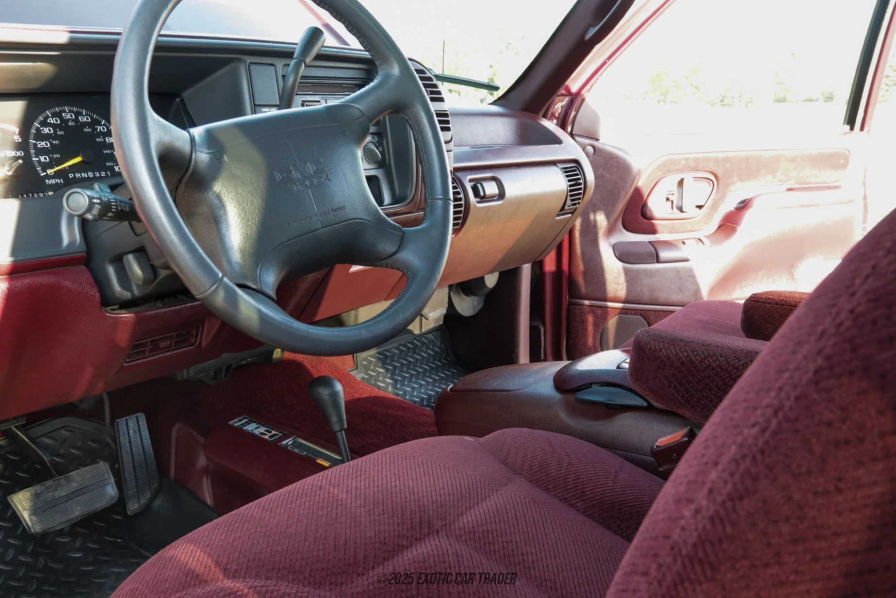 The interior of the vehicle for sale
