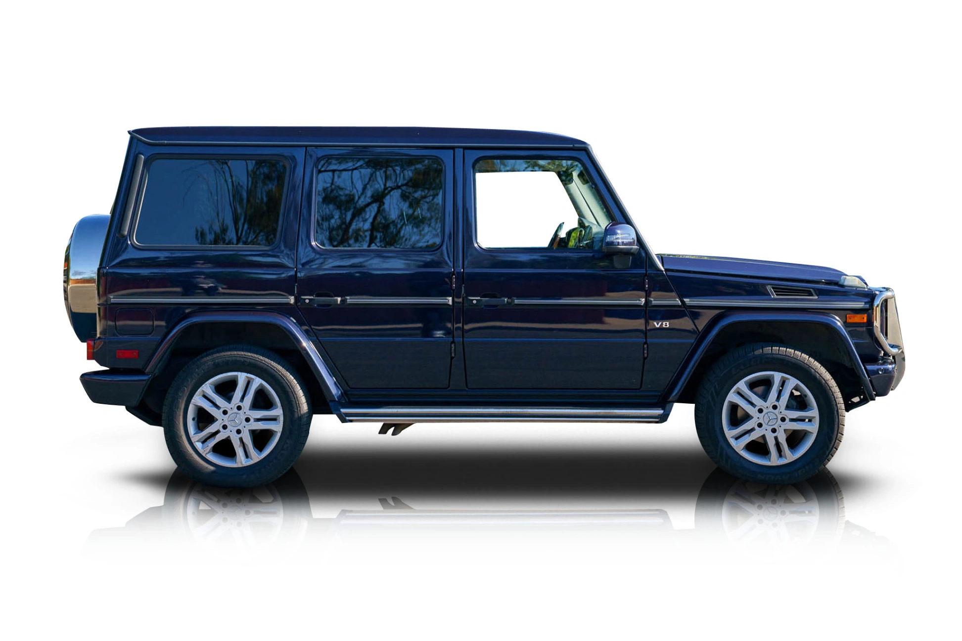 Passenger side photo of vehicle