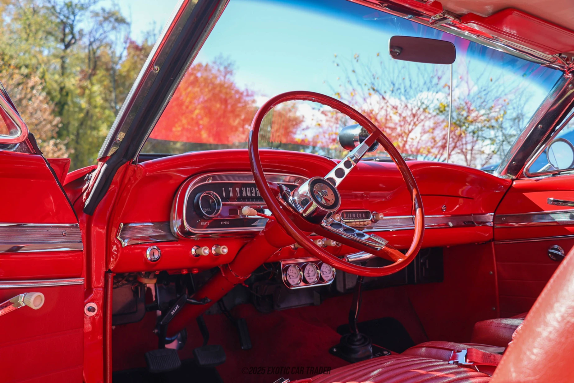 The interior of the vehicle for sale