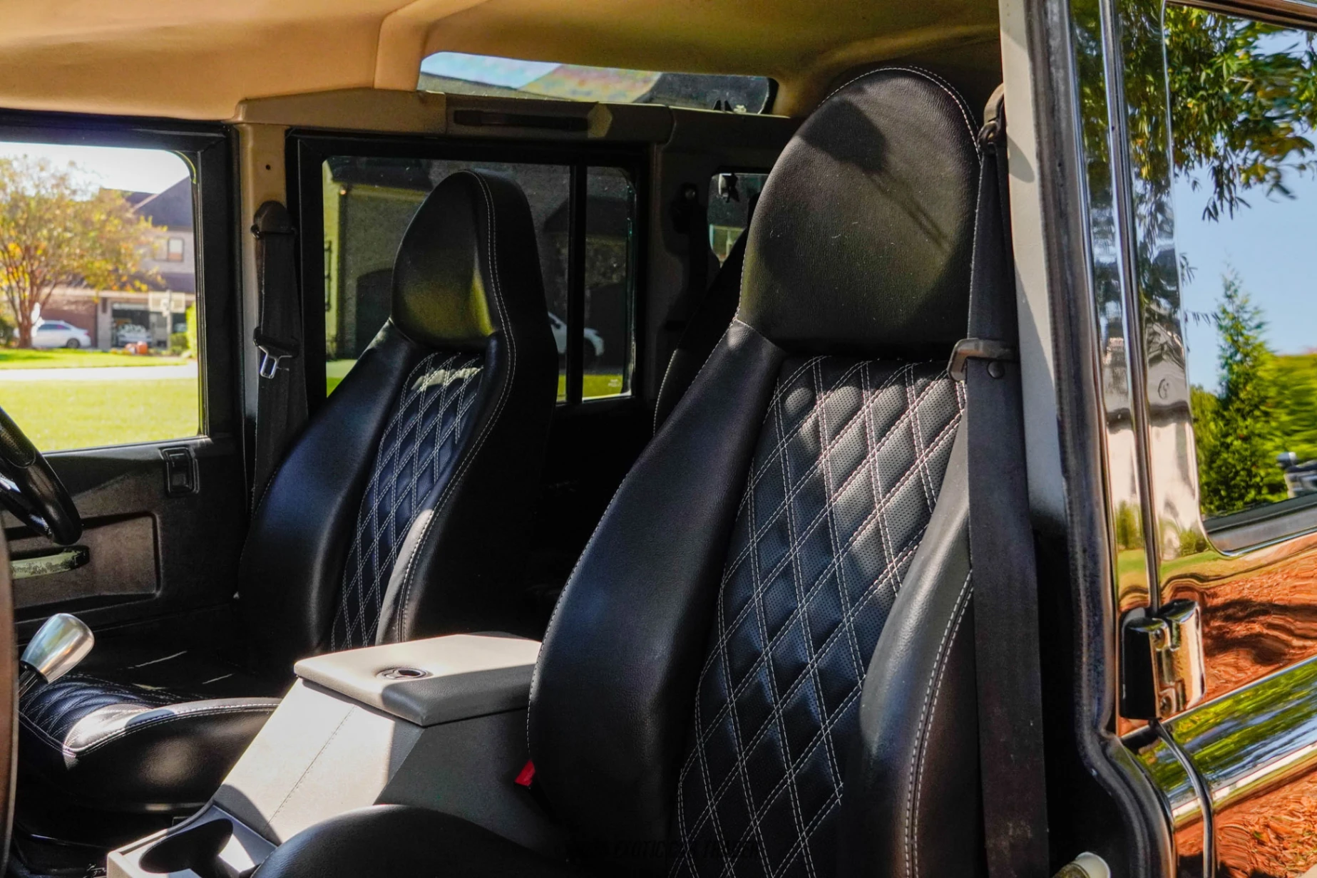 The interior of the vehicle for sale
