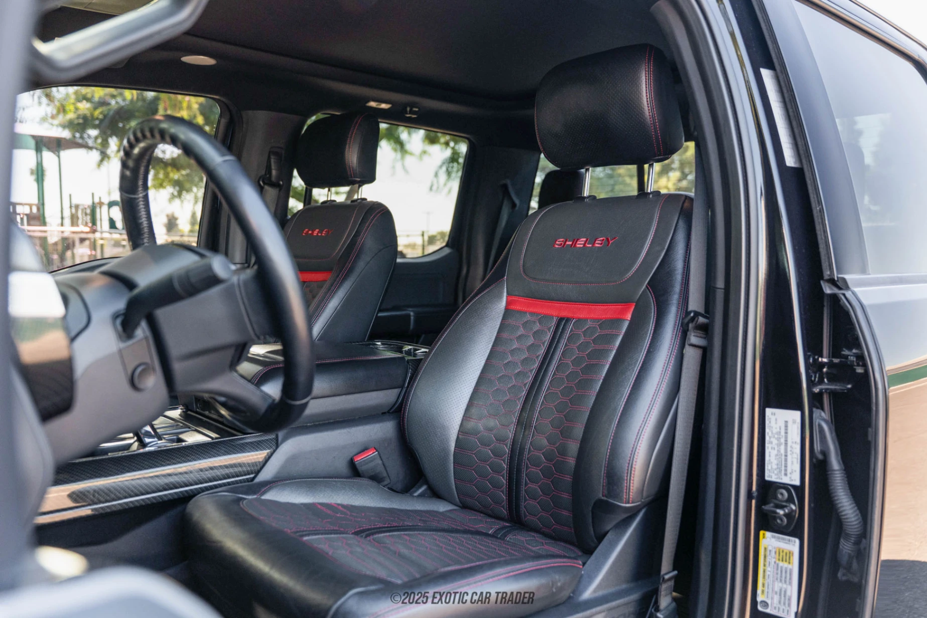 The interior of the vehicle for sale