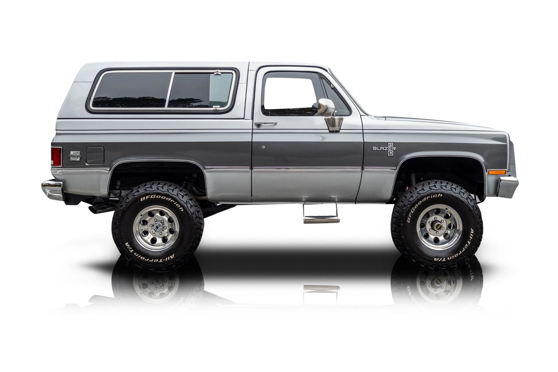 Passenger side photo of vehicle