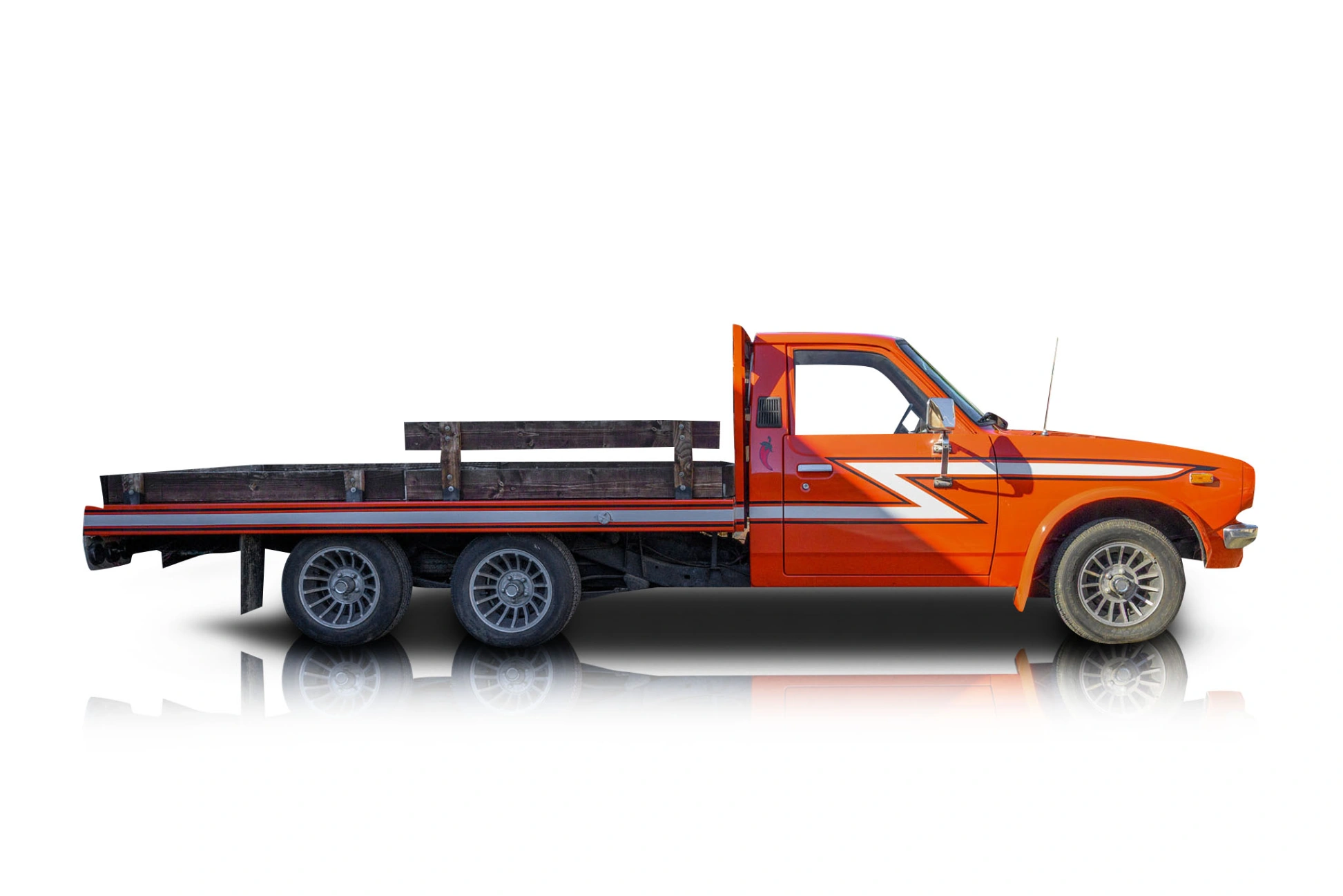 Passenger side photo of vehicle