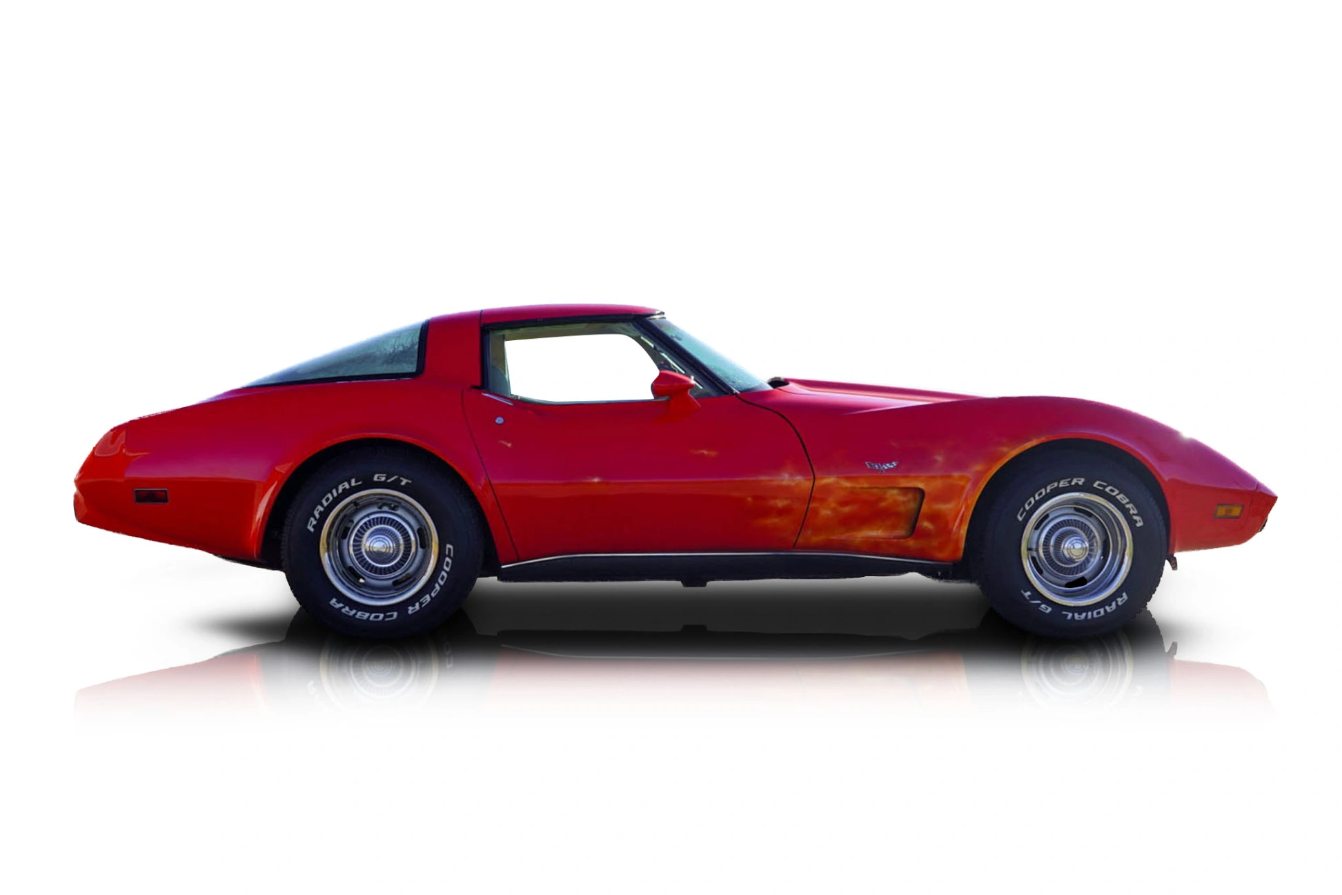 Passenger side photo of vehicle