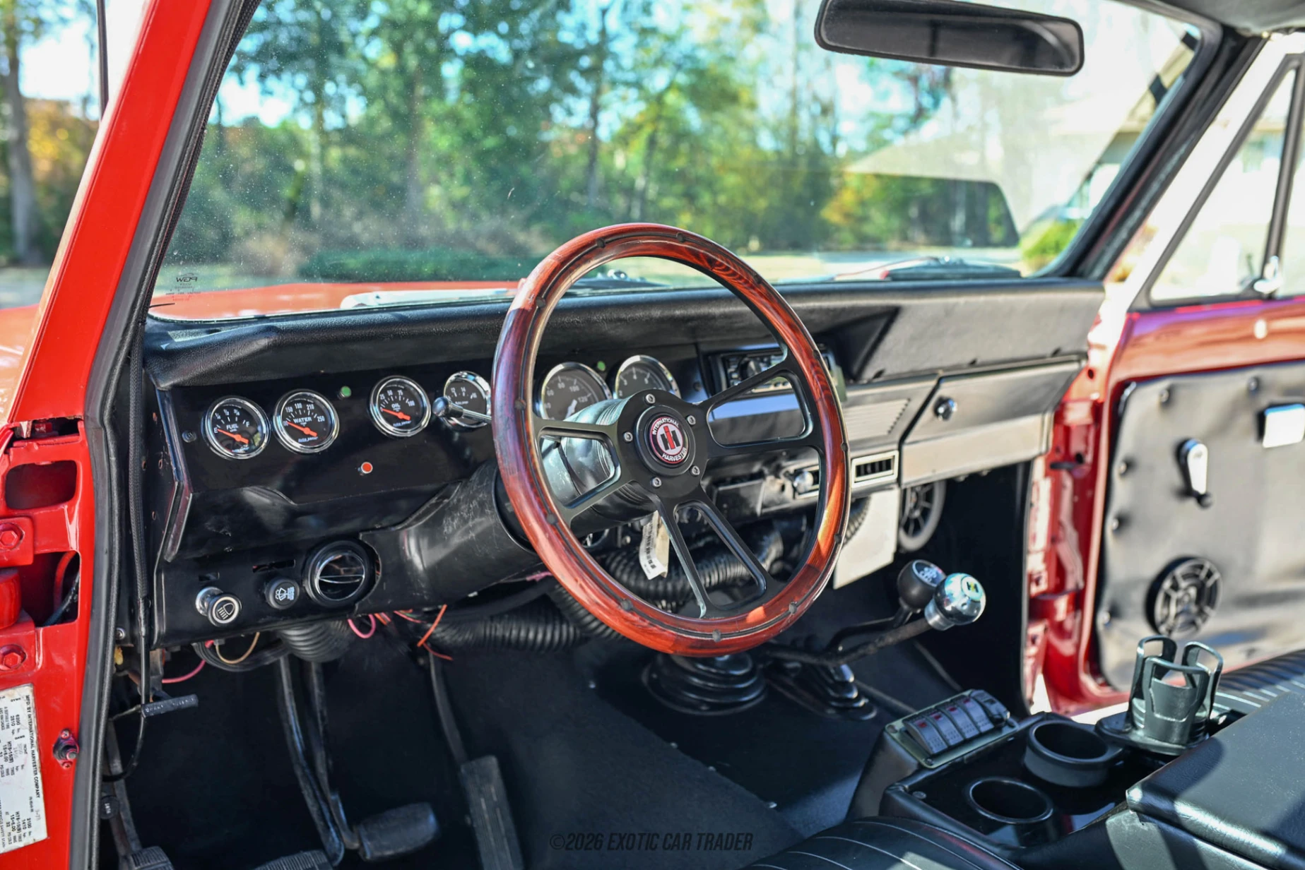 The interior of the vehicle for sale