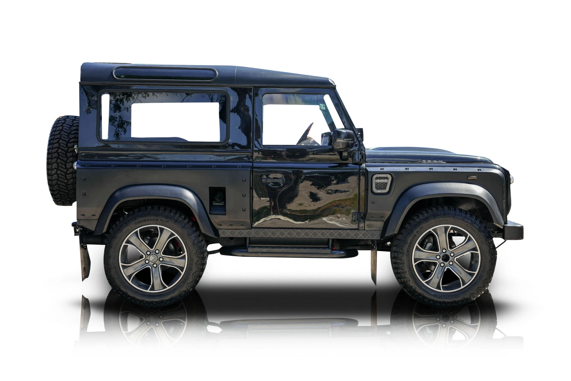 Passenger side photo of vehicle