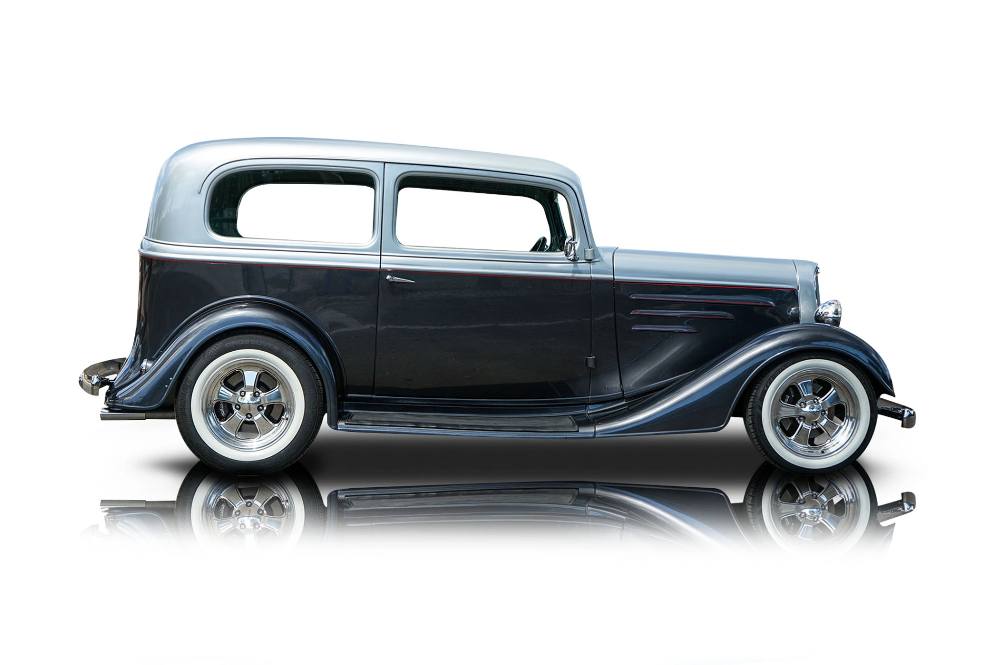 Passenger side photo of vehicle