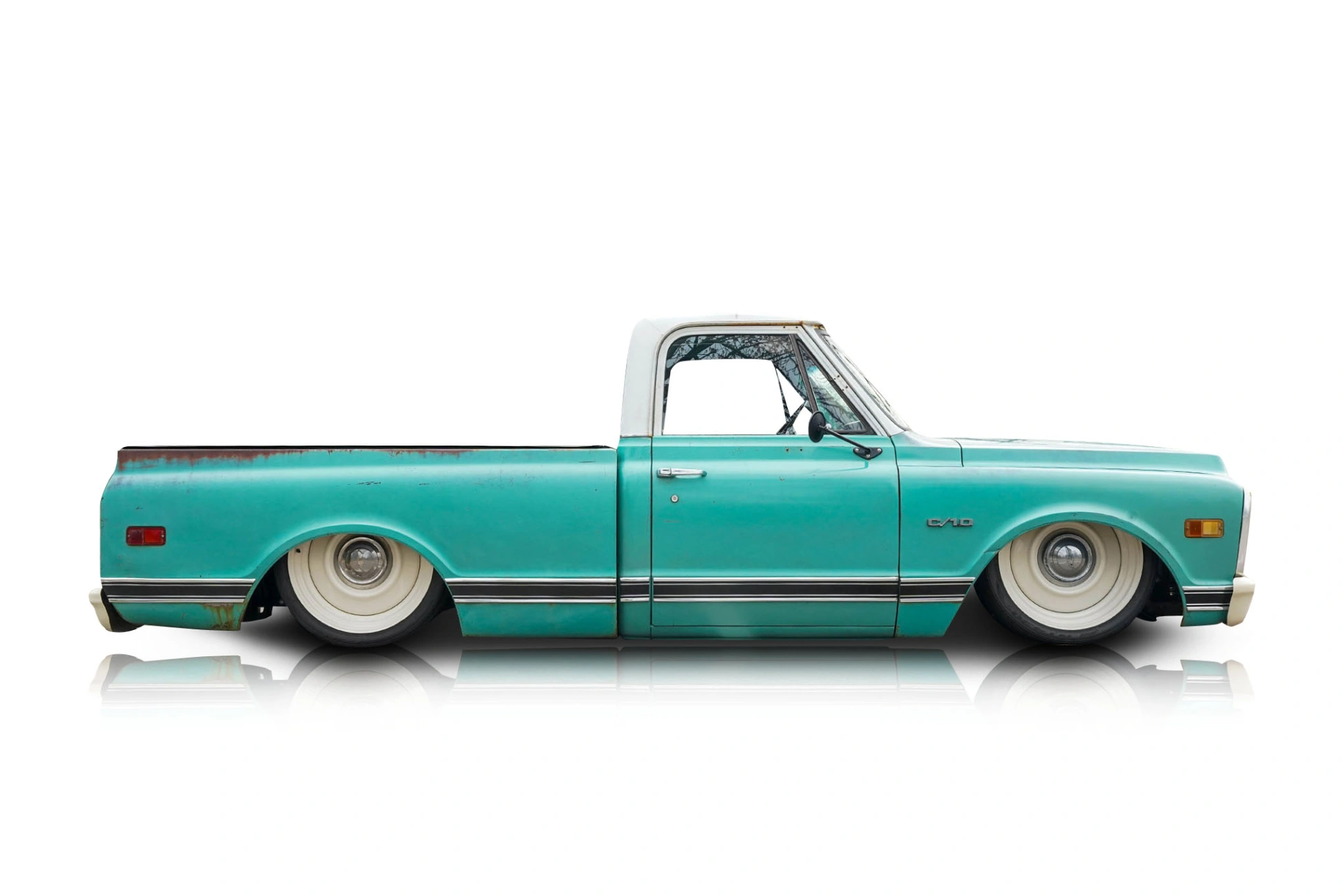 Passenger side photo of vehicle