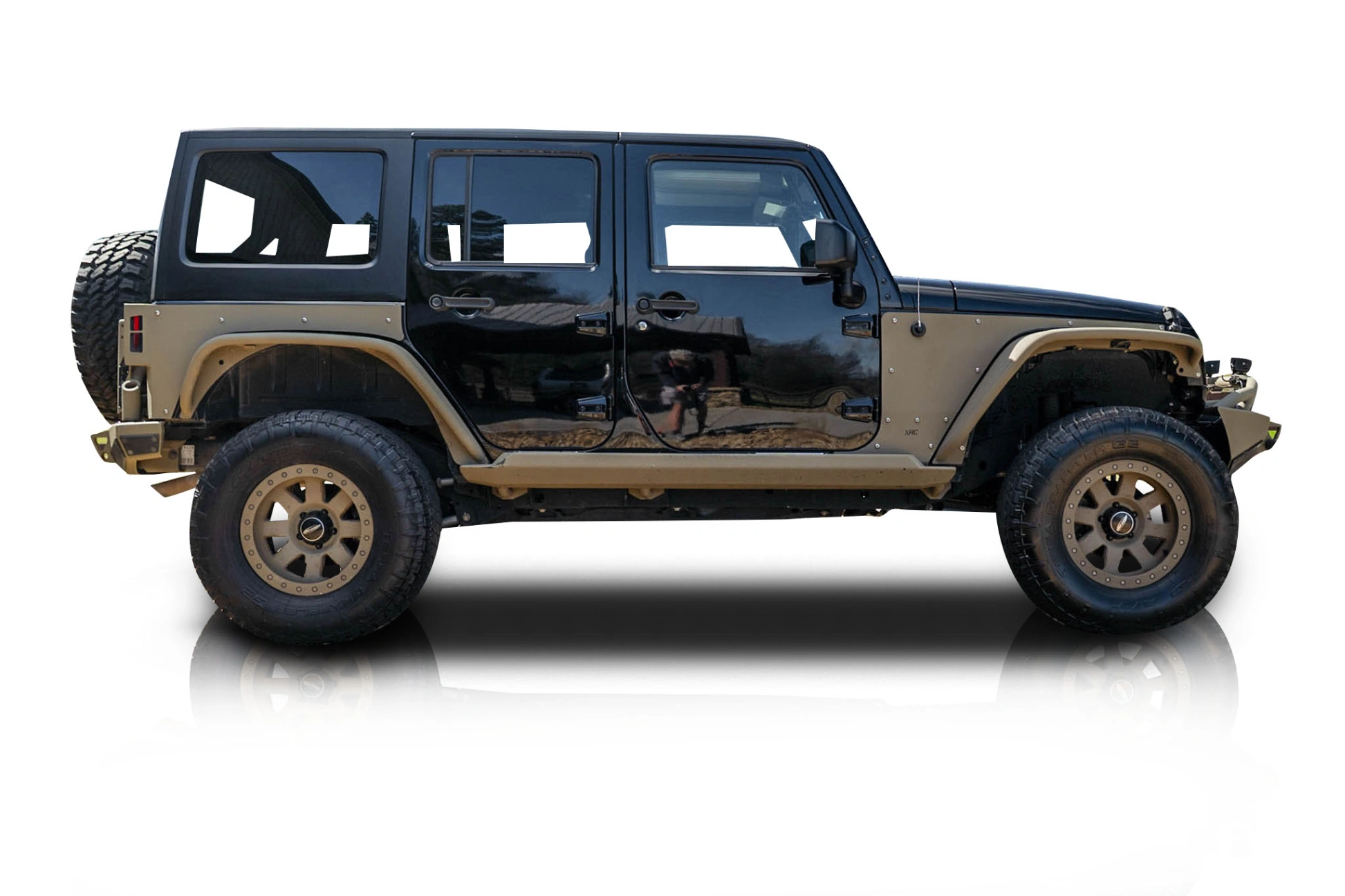 Passenger side photo of vehicle