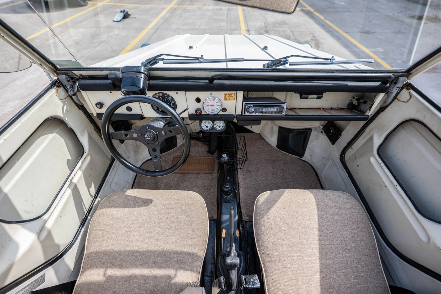 The interior of the vehicle for sale