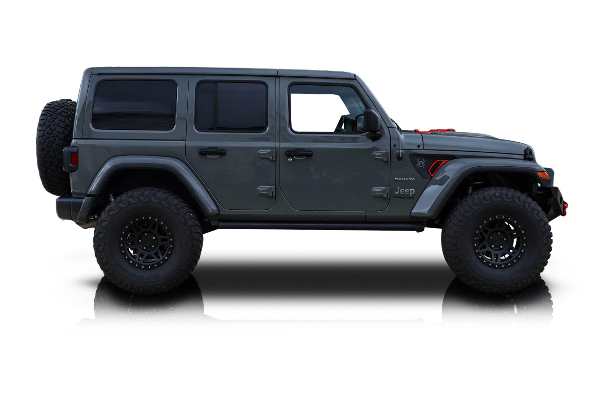 Passenger side photo of vehicle