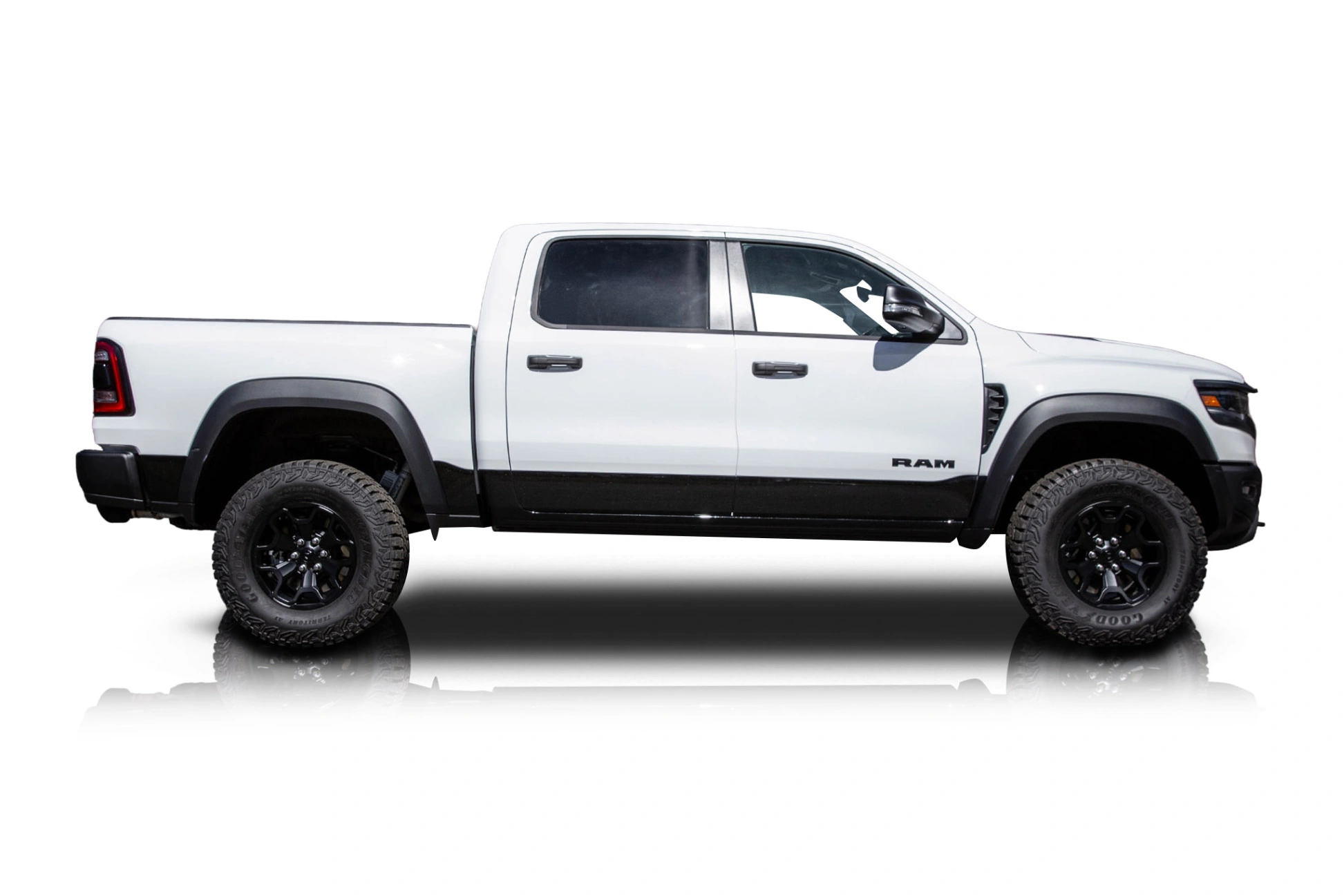 Passenger side photo of vehicle