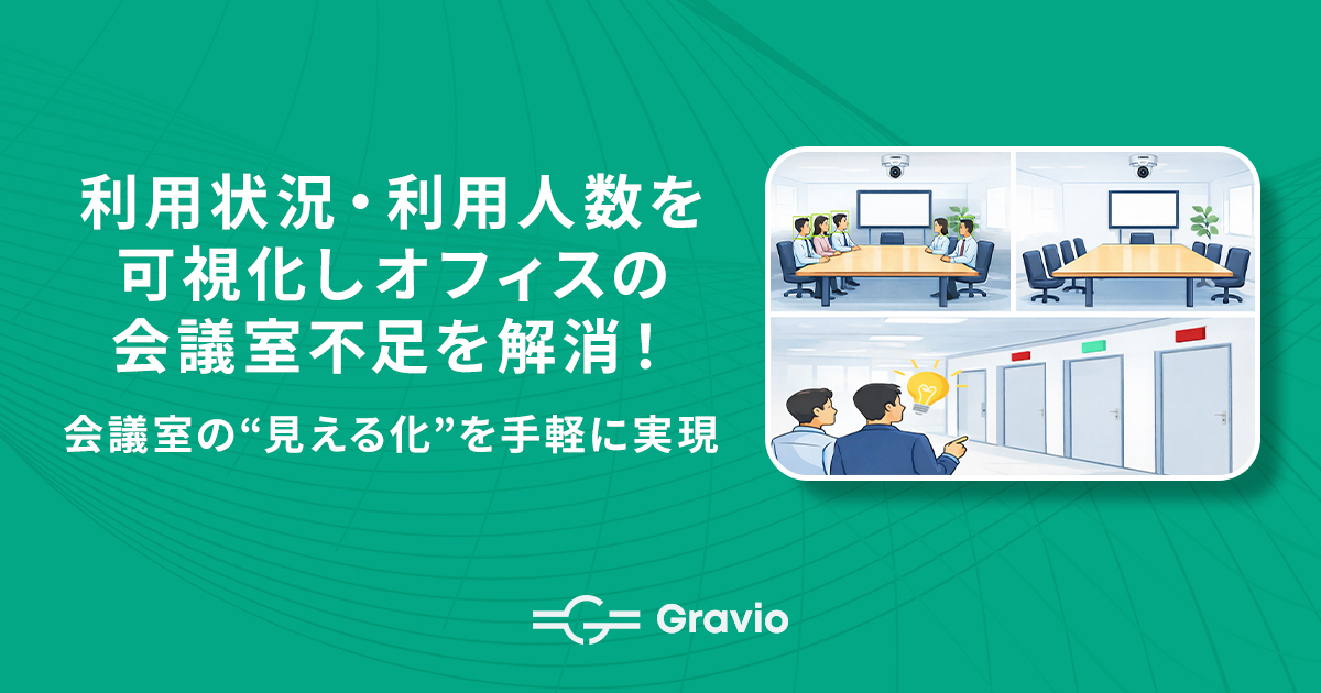 【AIカメラ×IoT】会議室不足を解決|会議室利用状況の可視化で運用効率化