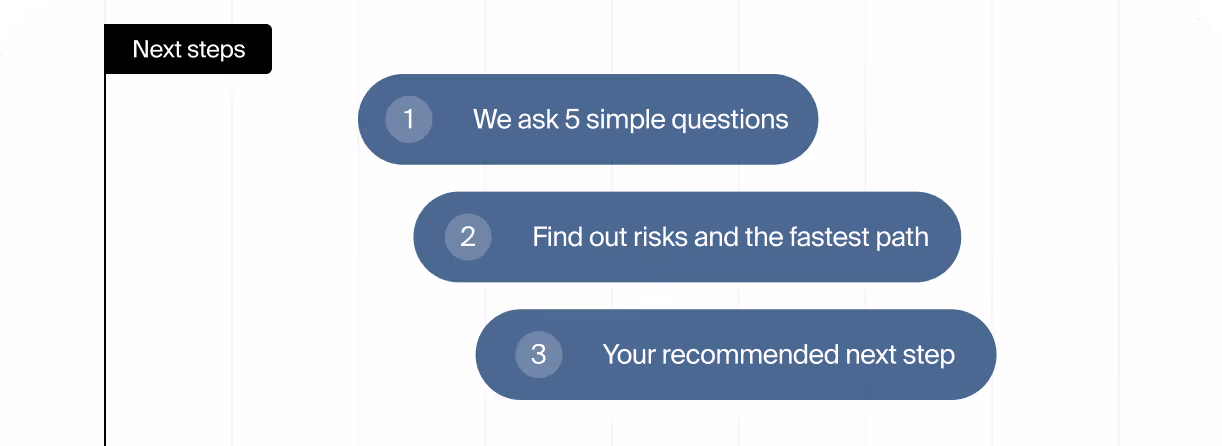 Top portion of a smartphone screen showing a WhatsApp chat with Nimble, including a message that reads, 'Hi! We need to figure out where AI fits into our roadmap.'