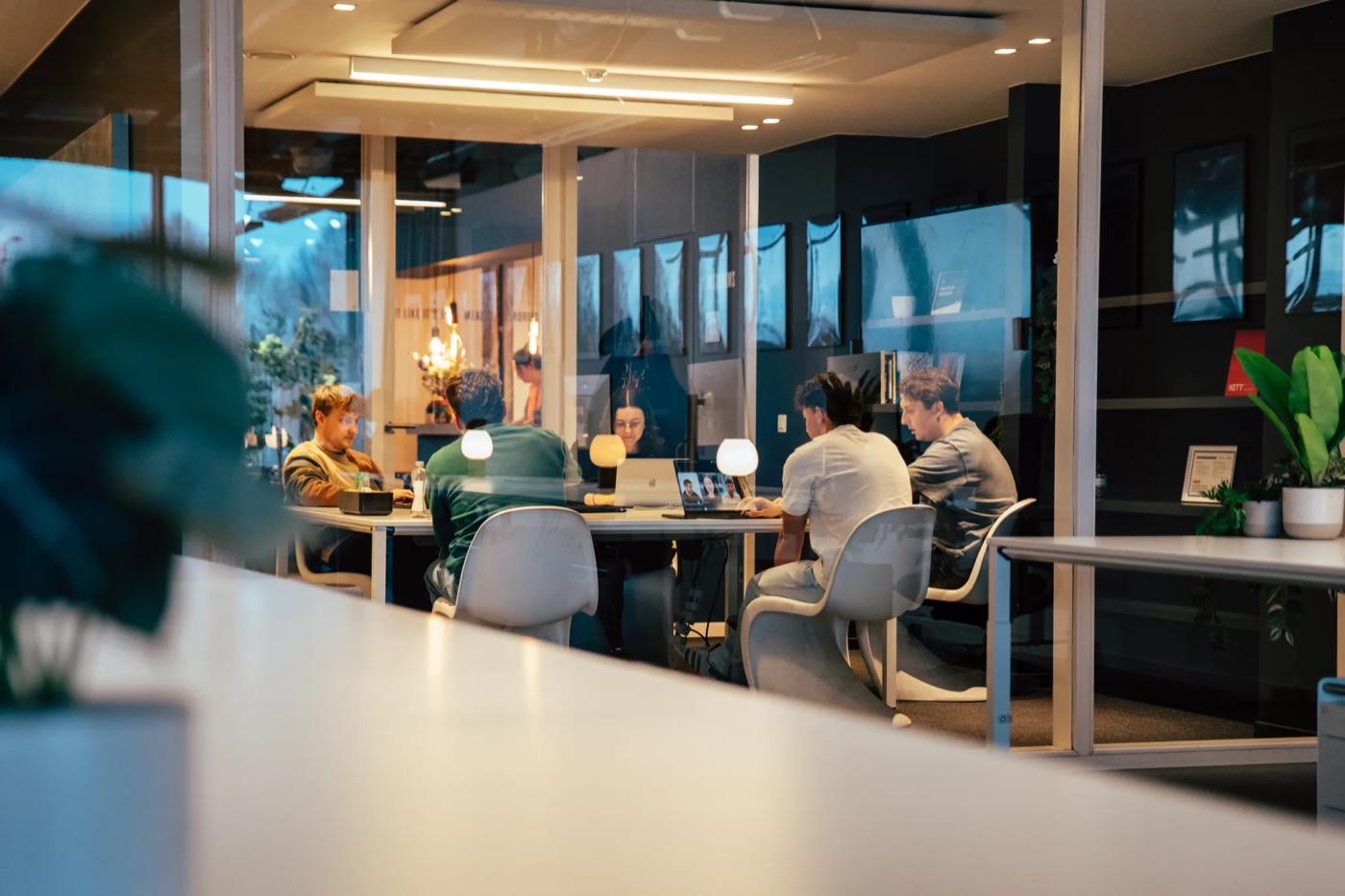 The Nimble office with the team at work