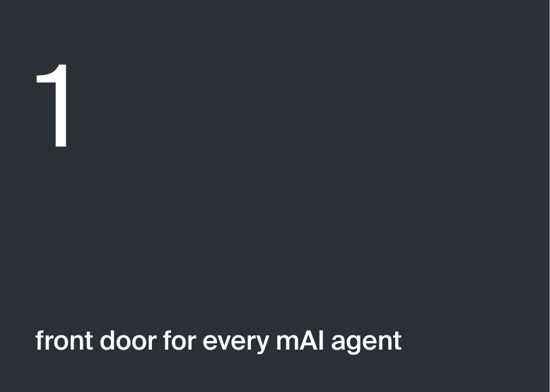 One front door for every mAI agent