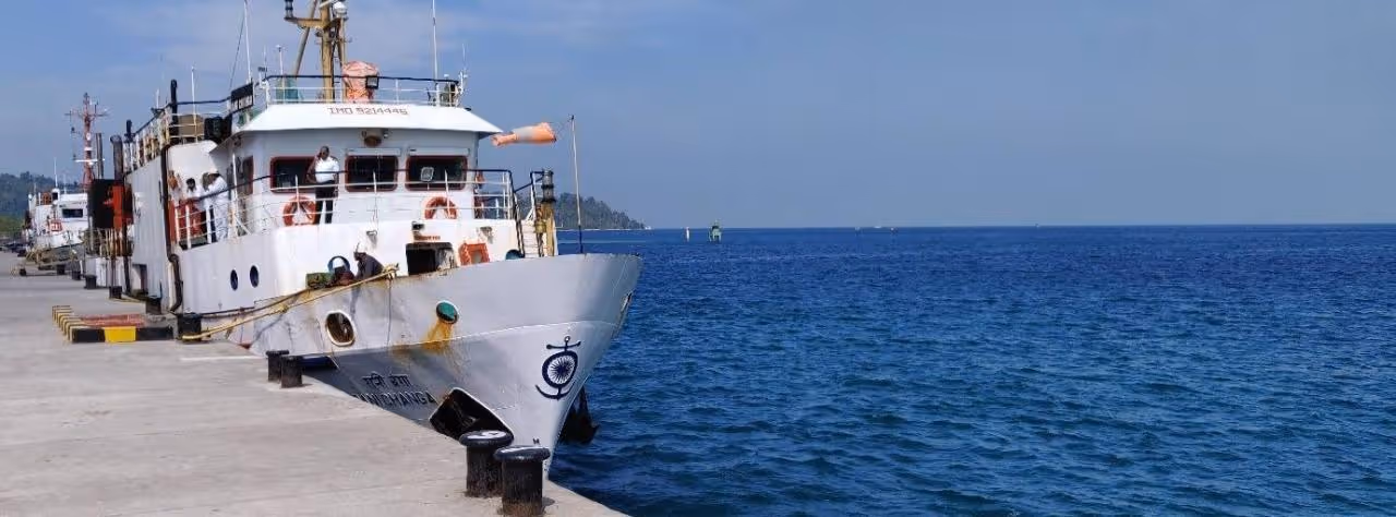 Government ferry near Neil Island Jetty