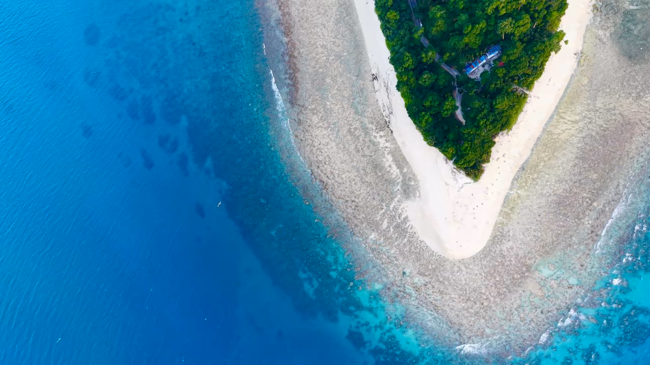 Coastal road in the Andaman Islands