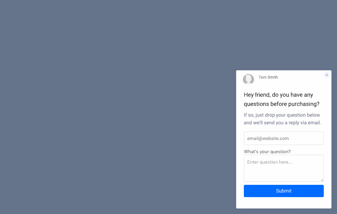 Follow-Up Message Template