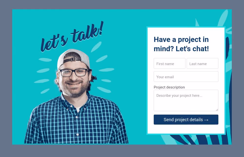 Services Contact Form Template