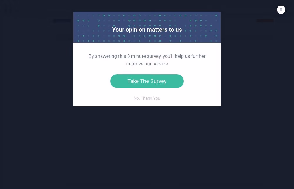 Customer Satisfaction Survey Popup Template