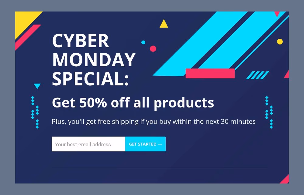 Cyber Monday Call-To-Action Template