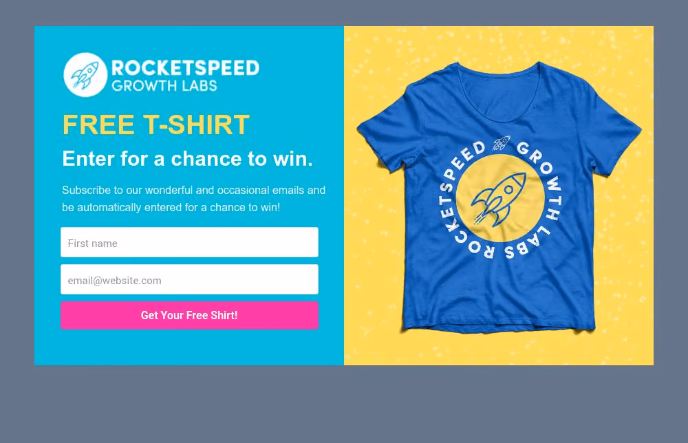 T-Shirt Contest Form Template