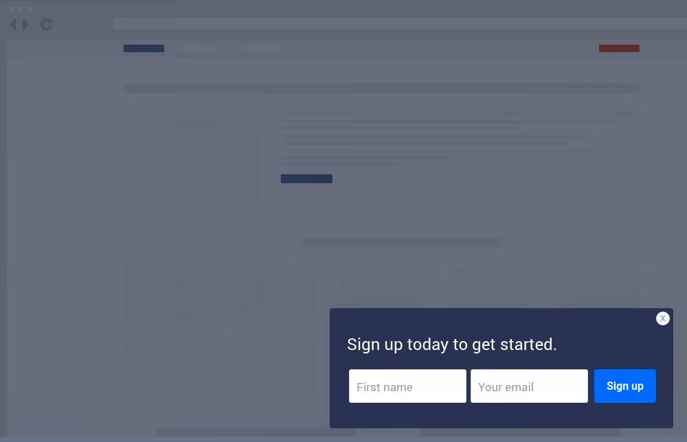 Email List Opt-In Popup Template
