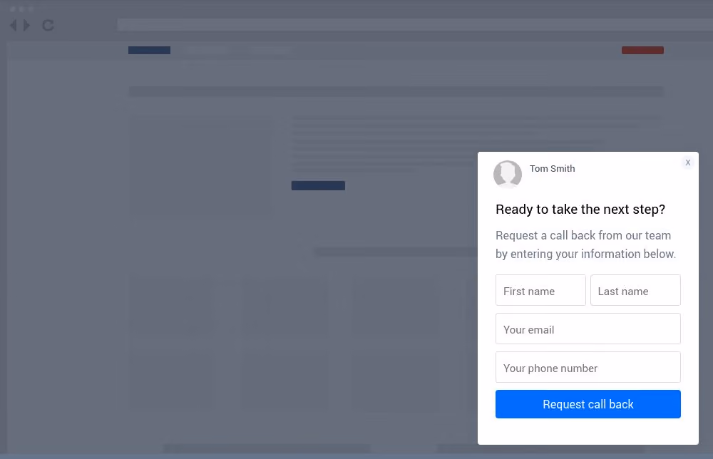 Sales Site Message Template