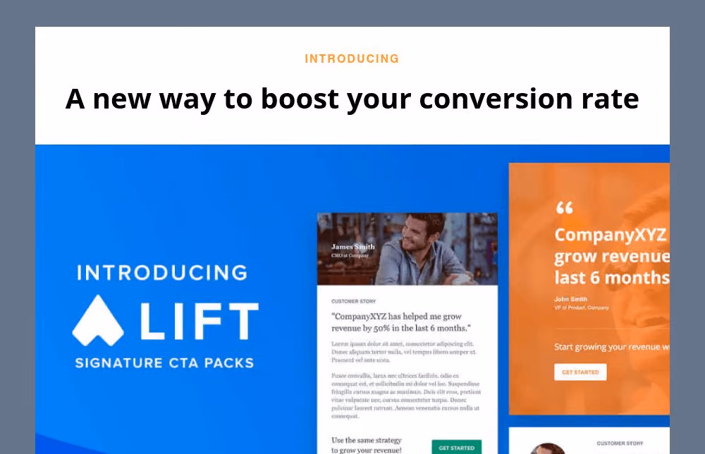 Feature Announcement Call-To-Action Template