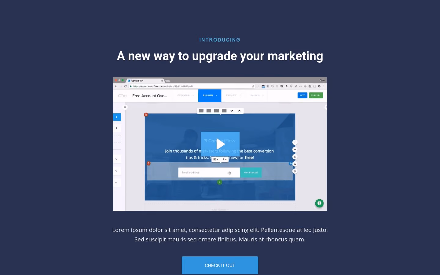 Feature Announcement Landing Page Template
