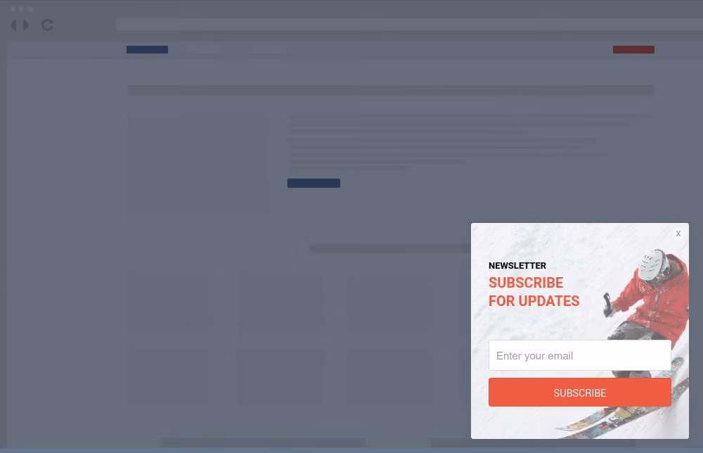 Lifestyle Blog Newsletter Subscribe Site Message Template