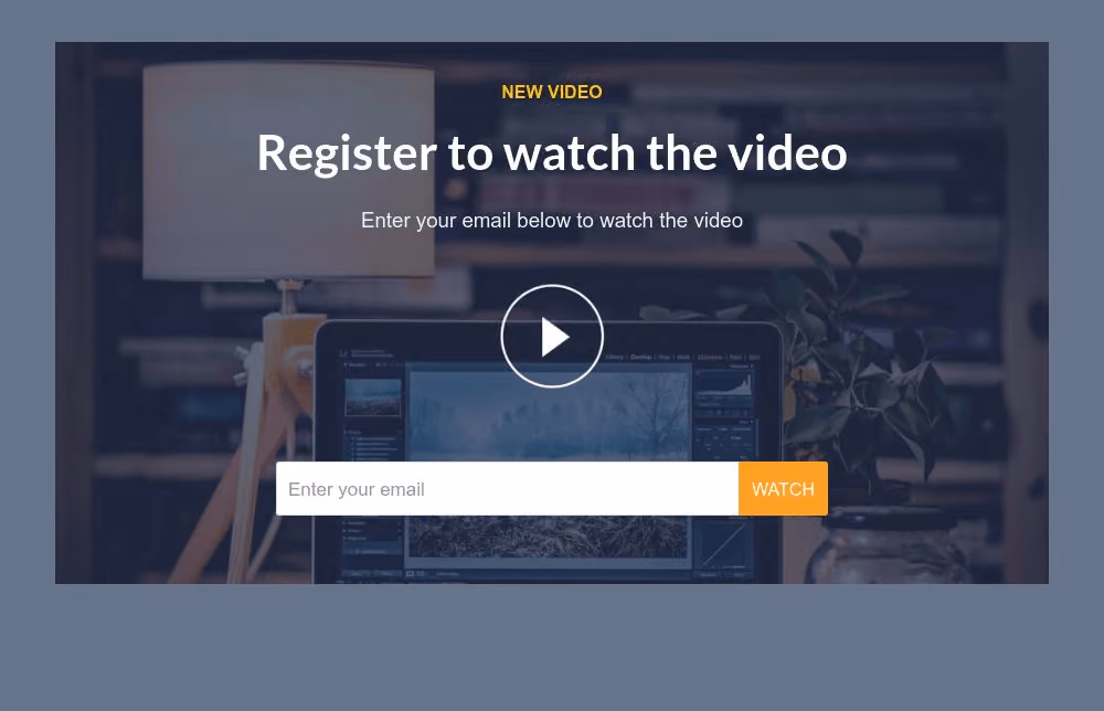 Gated Video Form Template