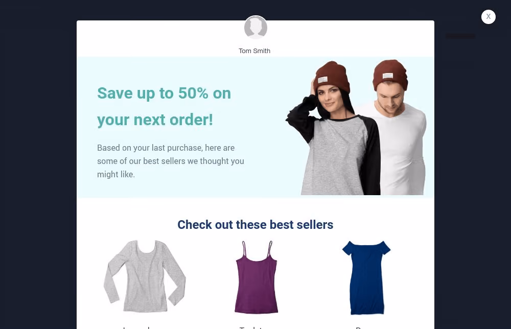 Cross-Sell Popup Template