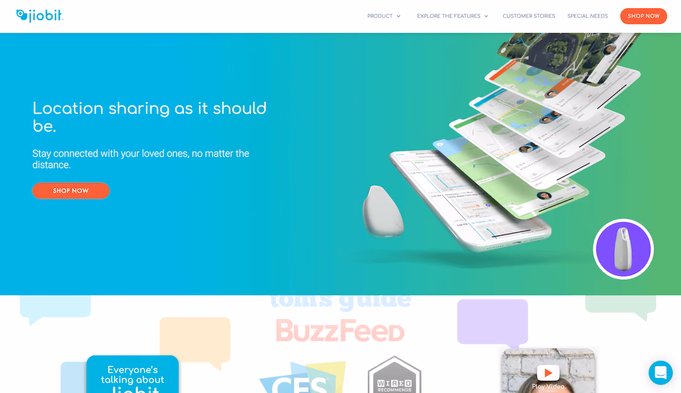 Jiobit Landing Page
