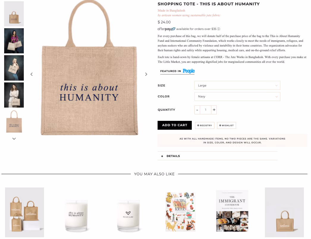 The Little Market Product Recommendation Example