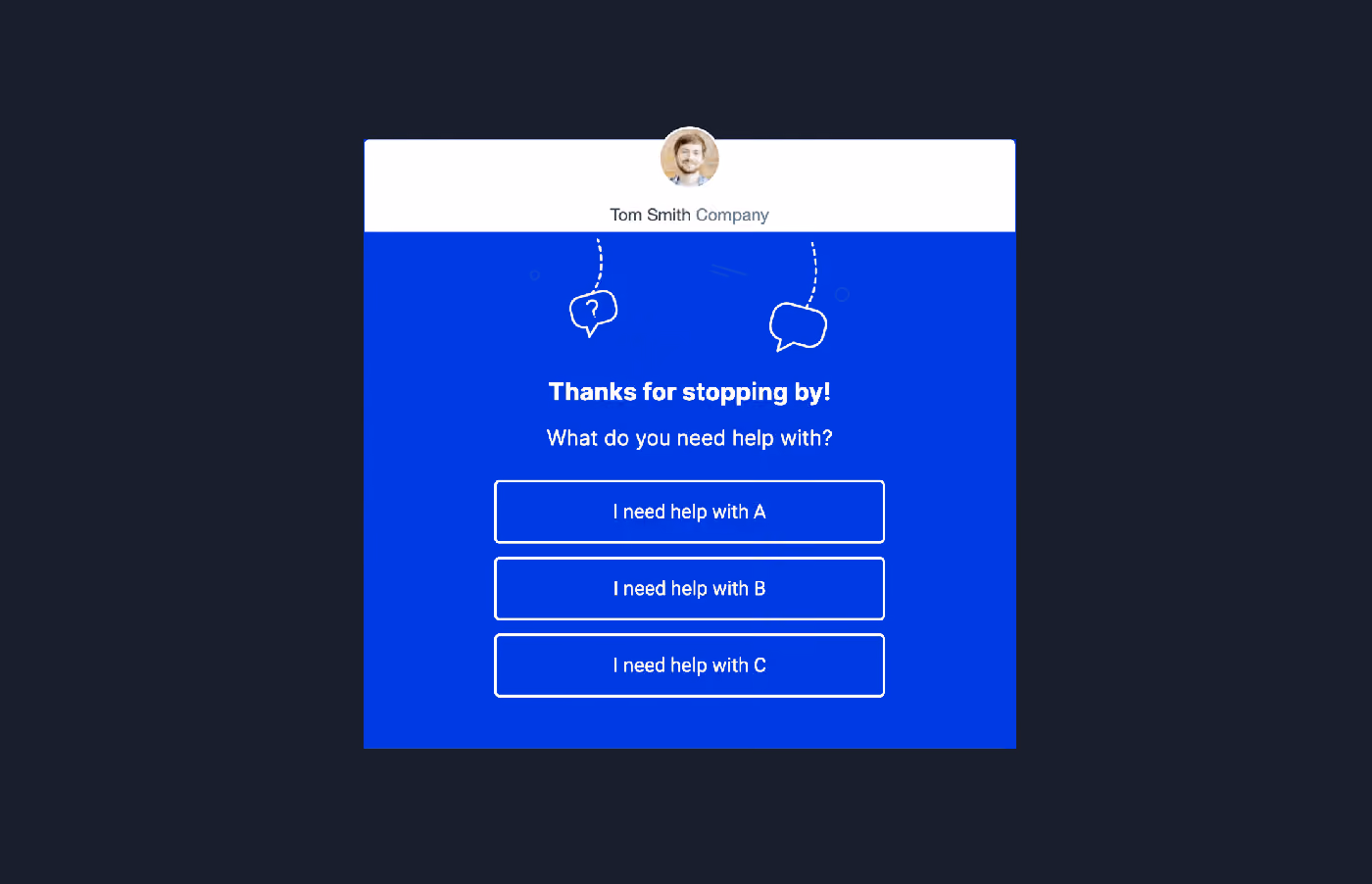 Segmentation Survey Popup Template
