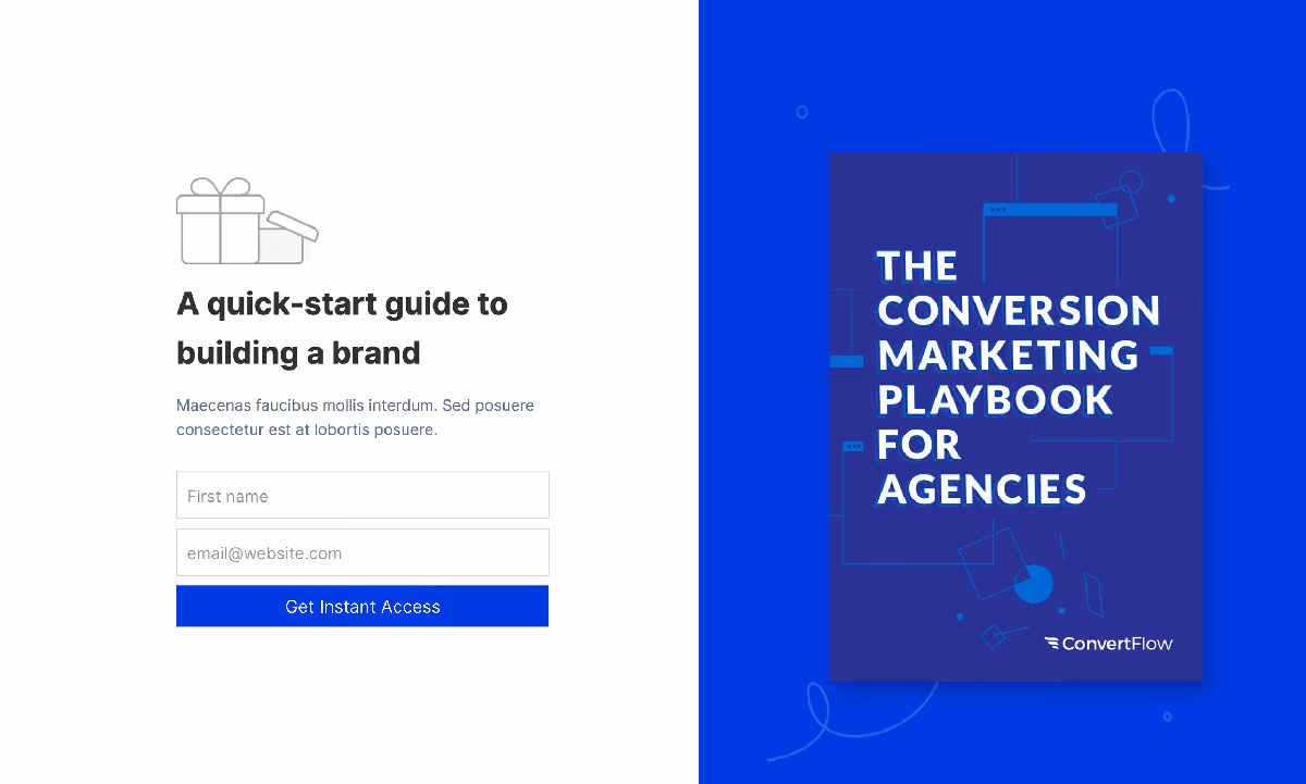 Content Upgrade / Lead Magnet Landing Page Template