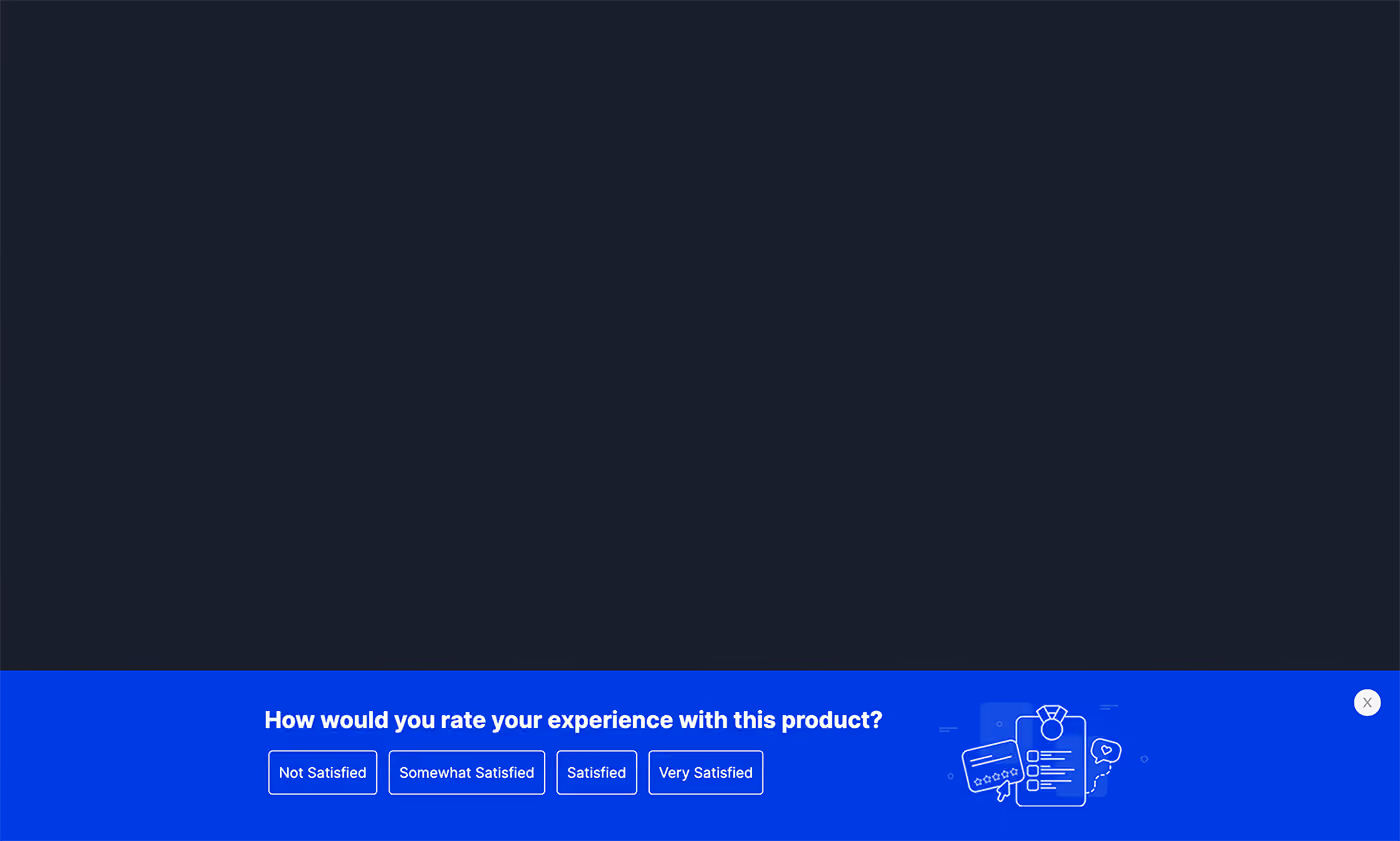 Customer Survey Sticky Bar Template