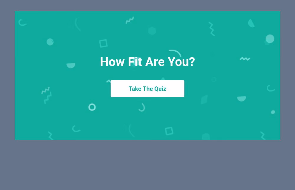 Fitness Quiz Template