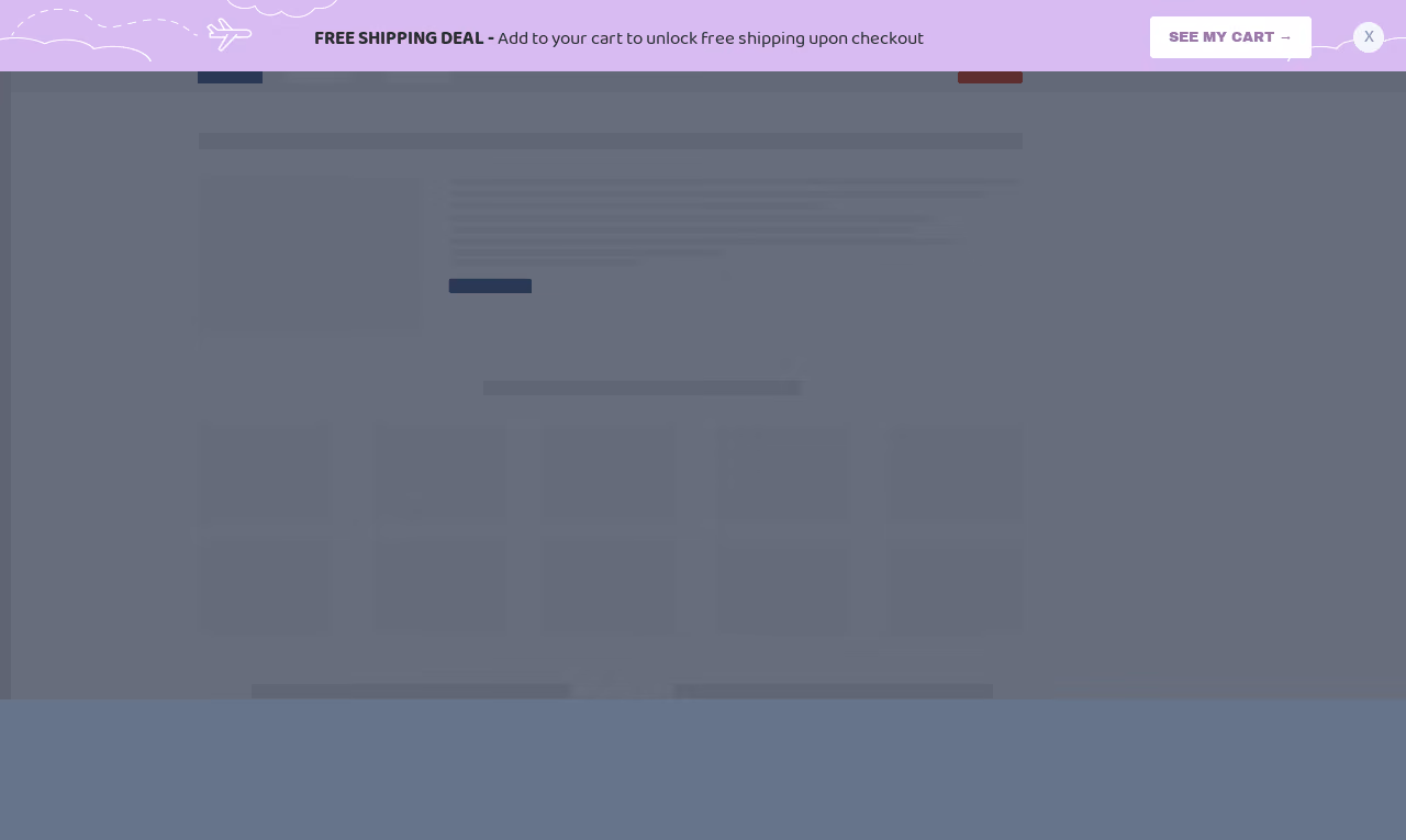 Pink Free Shipping Sticky Bar Template